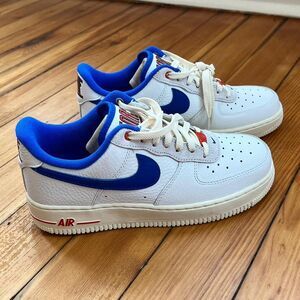 Nike Air Force 1 Low '07 'USA' white and blue red trainers sneakers
